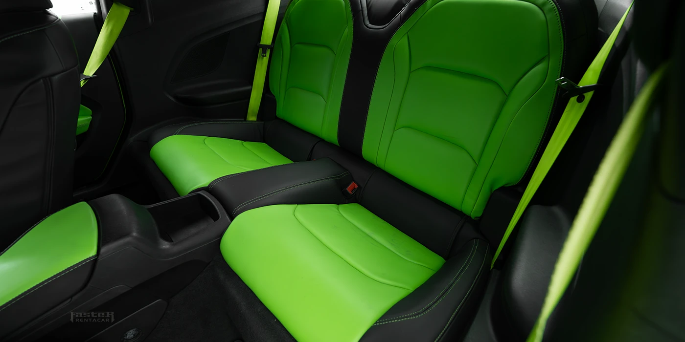 Chevrolet Camaro Green Interior Back Seats